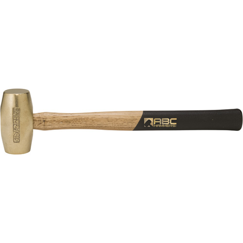 ABC-5BW 5 lb. brass hammer with hickory wood handle